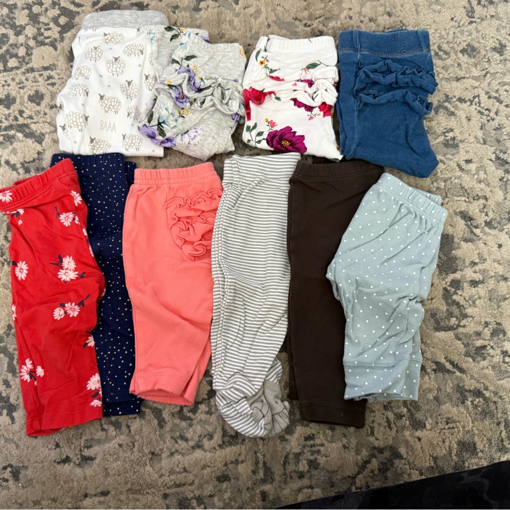 Bundle of 10 pairs of 3-6 month pants